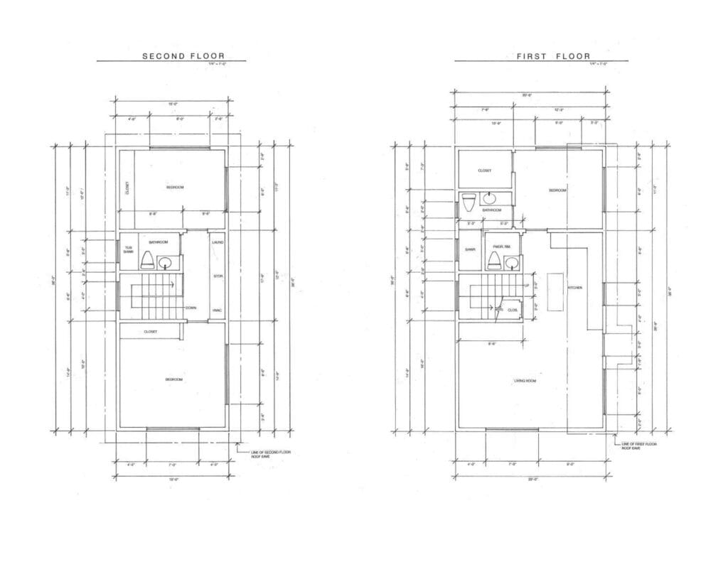 Floor plan for a 2 story house